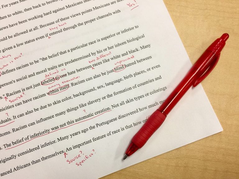 Proofreading and Editing